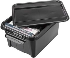 Plast Team Dėžė daiktams su dangčiu, įrankiams/skirta saugojimui/žaislams Pro Box 27790203, 32 l, juoda spalva, 51 x 39 x 25.8 cm