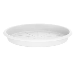 Plast. vazono lėkštė DOMOLETTI STTE0015-110. DIA15 cm. balta