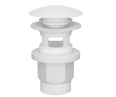 Plastbrno Nutekėjimo sifonas kriauklei 1 1/4" Klik-klak, Balta