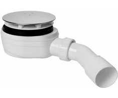 Plastbrno Sifonas dušui EWNN942 Inox, žemas, 45°, 40/50mm