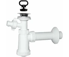 Plastbrno Sifonas praustuvei EU1N332 1 1/4x32mm su skalbimo mašinos jungtimi