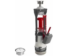 Plastbrno WC nuleidimo mechanizmas OVDC001 Dvigubas mygtukas, chromuotas