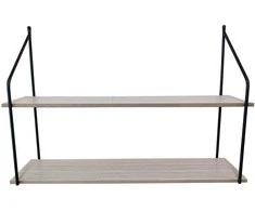 Plaukts Domoletti, melna/koka, 42 cm x 13 cm x 60 cm