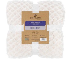 Domoletti BLANKET MINK GRID 150X200 CM BEIGE