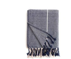 Pledi Domoletti T231003 Chenille, zila, 127 cm x 152 cm
