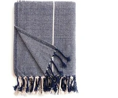 Pledi Domoletti T231003 Chenille, zila, 127 cm x 152 cm