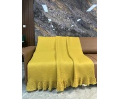 Pledi Domoletti YF221001, dzeltena krās., 130 cm x 170 cm