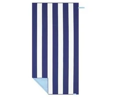 Paplūdimio rankšluostis Spokey Sailor, mėlyna sp./balta sp., 160 cm x 80 cm