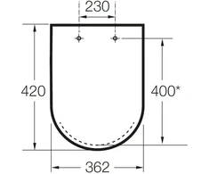 Unitazo dangtis JIKA TIGO H8903850, lėtai užsidarantis