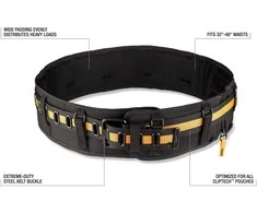 Paminkštintas diržas ToughBuilt® Steel Buckle