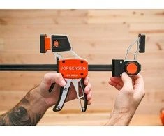 Pony Jorgensen Aliuminio spaustuvas MEDIUM DUTY su jėgos matuokliu 150 mm, JORGENSEN
