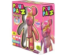 Pour Palz „Pasidaryk pats“ spalvinimo meškiukas – auksiniai blizgučiai