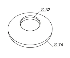 Prevex Rozetė E265 32mm