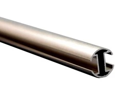 Domoletti Karnizo vamzdis ASPEN, metalinis, šv. mat. sidabro sp., 2,4 m, Ø 19 mm