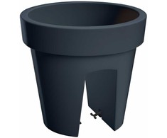 Prosperplast Flower pot Lofly 24x22cm for railing, anthracite