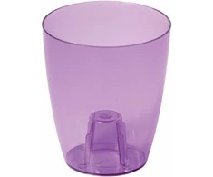 Prosperplast Vazonas orchidėjoms Coubi 18x16cm, 2.4L, skaidrus violetinis