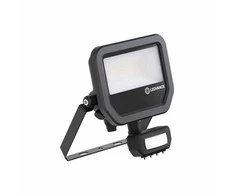 Prožektors ar kustības sensoru Ledvance, 1600 - 2400 lm, 4000 °K, IP65, melna