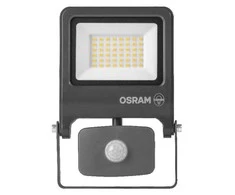 Prožektors ar kustības sensoru, stiprināms pie sienas Osram Endura, 50 W, 5250 lm, 4000 °K, IP44, pelēka
