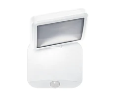 Sieninis šviestuvas Osram 4W LED sieninis lauko šviestuvas, baltas, 4000K, su baterija ir judesio davikliu, IP54