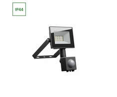 Prožektorius su judesio davikliu, tvirtinamas prie sienos Spectrum, 750 lm, 4000 °K, IP44, juoda sp.