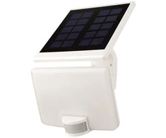 Prožektors ar saules bateriju, stiprināms pie sienas Tope, 10 W, 4000 °K, IP44, balta krās.