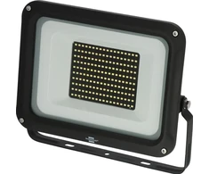 Prožektors bez kustības sensora, stiprināms pie sienas Brennenstuhl Jaro, 100 W, 11500 lm, 6500 °K, IP65, melna