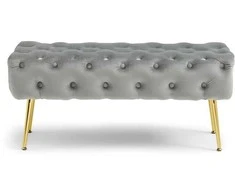 Pufas Domoletti AHANU, pilkas, 100 cm x 45 cm x 40 cm