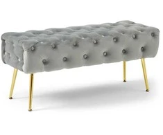 Pufas Domoletti AHANU, pilkas, 100 cm x 45 cm x 40 cm