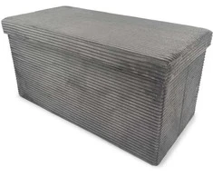 Pufas Domoletti Mateo, pilkai rudas, 38 cm x 38 cm x 76 cm