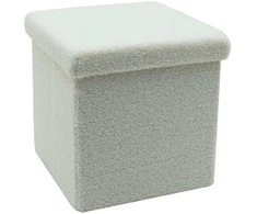 Pufas Domoletti Pufas HS522-10, pilkas, 38 cm x 38 cm x 38 cm
