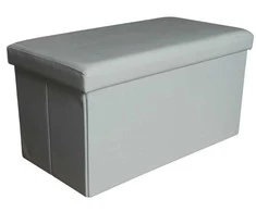 Pufas Domoletti Rio XYF634B, baltas, 76,5 cm x 40,5 cm x 40,5 cm