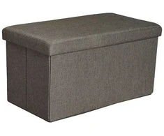 Pufs Domoletti Rio XYF634B, brūna krās., 76.5 cm x 40.5 cm x 40.5 cm