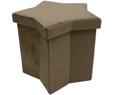 Pufas Domoletti Star HS522-6, kreminės spalvos, 45 cm x 43 cm x 38 cm