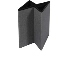 Pufas Domoletti XYF15447BE, pilkas, 38 cm x 38 cm x 37,5 cm