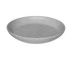 Puķu poda šķīvis Domoletti 5906750949284, pelēka krās., 18 cm