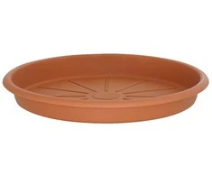 Puķu poda šķīvis Domoletti STTE0021-100, brūna krās., 21 cm