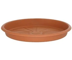 Puķu poda šķīvis Domoletti STTE0028-100, brūna krās., 28 cm