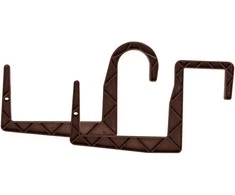 Puķu poda turētājs Plastkon Universal 41105511, 23.8 cm x 13.5 cm, 1.2 cm, plastmasa, tumši brūna krās.