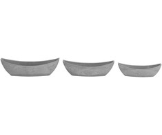 Puķu pods Domoletti 18B34, spw, 34.5 cm x 11.2 cm, pelēka krās.