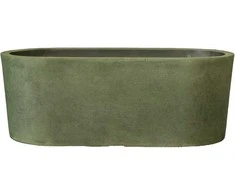 Puķu pods Domoletti M-18C26, spw, 26 cm x 13 cm, zaļa
