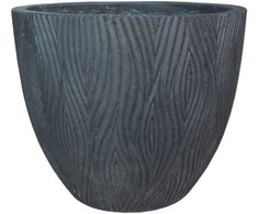 Gėlių vazonas Domoletti RP16-023, keramika/cementas, antracito spalva