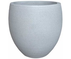 Gėlių vazonas Domoletti RP17-695, keramika/cementas, baltas