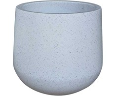 Gėlių vazonas Domoletti RP18-218, keramika/cementas, baltas