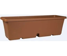 Puķu pods Domoletti TBTISB60-100, plastmasa, 60 cm x 17 cm, brūna krās.