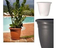 Puķu pods Domoletti TE000018-100, plastmasa, brūna krās.