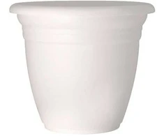 Puķu pods Domoletti TE000018-110, plastmasa, balta krās.