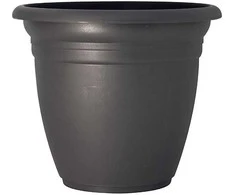 Puķu pods Domoletti TE000021-120, plastmasa, pelēka krās.