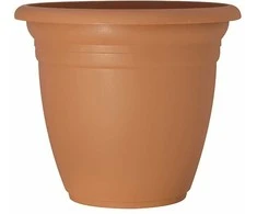 Gėlių vazonas Domoletti TE000027-100, plastikinis, rudos spalvos.