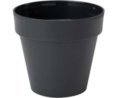 FORM PLASTIC Plastikinis vazonas IBIZA SOFT MAT 4120-014, juodas, Ø16 cm