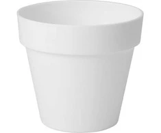 Gėlių vazonas Form Plastic Ibiza Soft Mat 4160, plastikinis, baltos spalvos.